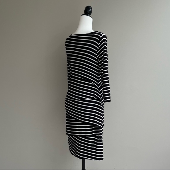 INC International Concepts striped tiered dress - Picture 3 of 7